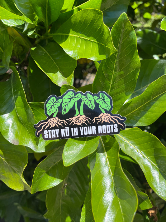 Stay Kū In Your Roots Sticker